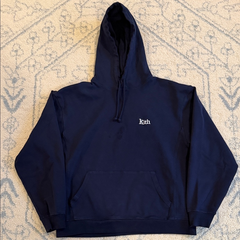 Kith Compact Knit Williams III Hoodie – Nocturnal – Medium. Super comfortable.